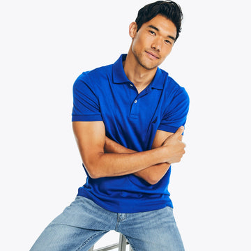 mens slim fit interlock polo, Talla XXL