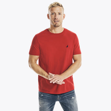 mens solid crewneck t shirt