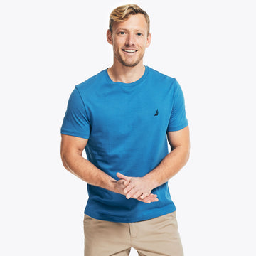 mens solid crewneck t shirt