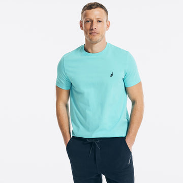 mens solid crewneck t shirt