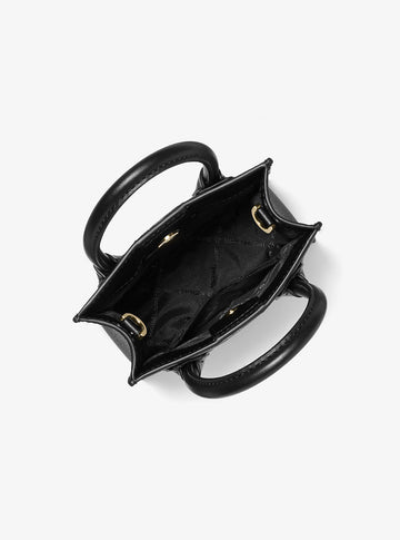 mercer extra small logo and leather crossbody bag