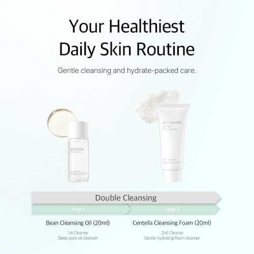 mixsoon Pure Glow Essentials - Juego de 5 pasos para el cuidado de la piel, suave e hidratante, para todo tipo de piel, 5 artículos de vidrio coreano para el cuidado de la piel, 29.57 onzas líquidas