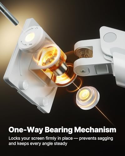 monTEK Sleek Aluminum Monitor Arm for 17 57  Ultrawide Screens up to 59 4 lbs  Heavy Duty Single Monitor Arm Desk Mount  Pneumatic Lift  Quick Release Plate  Clamp/Grommet  Max VESA 100x100