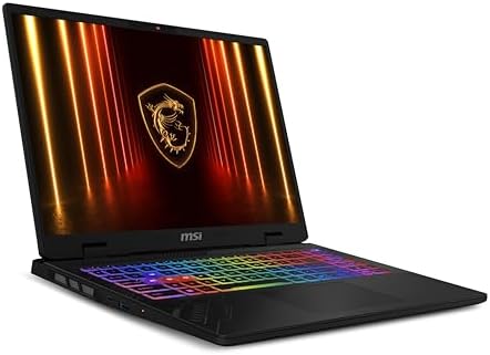 msi Crosshair A16 HX 16  QHD  240Hz Gaming Laptop   AMD Ryzen 9 8940HX  NVIDIA GeForce RTX 5060  16GB DDR5  1TB NVMe SSD  Wi Fi 6E  USB C  Windows 11 D8WFKG 090US