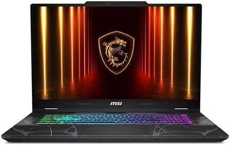 msi Cyborg 17 17 3 FHD 144Hz Gaming Laptop  Intel Core 7 240H  NVIDIA Geforce RTX 5060  16GB DDR5  1TB NVMe SSD  Type C  Wi Fi 6E  Win 11 Home  Translucent Black B2RWFKG 074US