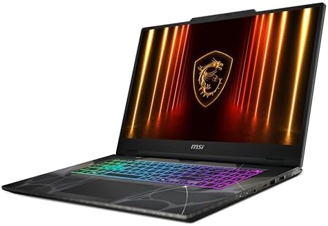 msi Cyborg 17 17 3 FHD 144Hz Gaming Laptop  Intel Core 7 240H  NVIDIA Geforce RTX 5060  16GB DDR5  1TB NVMe SSD  Type C  Wi Fi 6E  Win 11 Home  Translucent Black B2RWFKG 074US