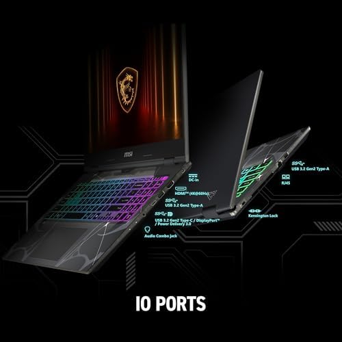 msi Cyborg A15 AI 15 6  FHD 144Hz Thin & Light Gaming Laptop   Ryzen 7 260  GeForce RTX 5050  16GB DDR5  1TB SSD  Portable Design  Wi Fi 6E  Windows 11 B2HWEKG 074US