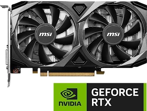 msi Gaming GeForce RTX 3050 8GB GDRR6 Boost Clock  1807 MHz 128 Bit HDMI/DP PCIe 4 Torx Twin Fans Ampere OC Graphics Card  RTX 3050 Ventus 2X XS 8G OC 