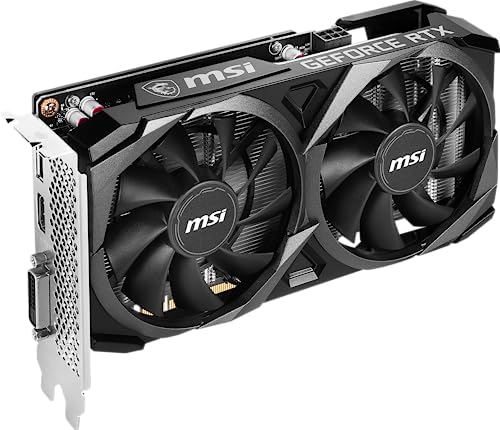 msi Gaming GeForce RTX 3050 8GB GDRR6 Boost Clock  1807 MHz 128 Bit HDMI/DP PCIe 4 Torx Twin Fans Ampere OC Graphics Card  RTX 3050 Ventus 2X XS 8G OC 