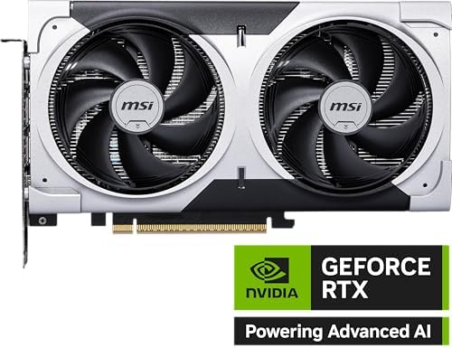 msi Tarjeta gráfica Gaming RTX 5060 Ti 8G Ventus 2X OC Plus (8GB GDDR7, TBA-bit, rendimiento extremo: TBA MHz, DisplayPort x3 2.1a, HDMI 2.1b, arquitectura NVIDIA Blackwell)