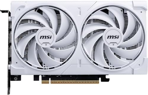 msi Gaming RTX 5060 8G Ventus 2X OC White Graphics Card  8GB GDDR7 128 bit  Extreme Performance  2535 MHz  DisplayPort x3 2 1a  HDMI 2 1b  NVIDIA Blackwell Architecture 