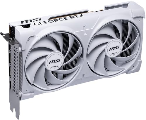 msi Gaming RTX 5060 8G Ventus 2X OC White Graphics Card  8GB GDDR7 128 bit  Extreme Performance  2535 MHz  DisplayPort x3 2 1a  HDMI 2 1b  NVIDIA Blackwell Architecture 
