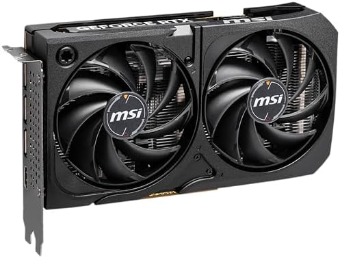 msi Gaming RTX 5060 8G Shadow 2X OC Graphics Card  8GB GDDR7 128 bit  Extreme Performance  2535 MHz  DisplayPort x3 2 1a  HDMI 2 1b  NVIDIA Blackwell Architecture 
