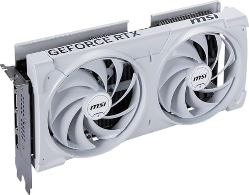 msi Gaming RTX 5070 12G Ventus 2X OC White Graphics Card  12GB GDDR7  192 bit  Extreme Performance  2557 MHz  DisplayPort x3 2 1a  HDMI 2 1b  NVIDIA Blackwell Architecture 