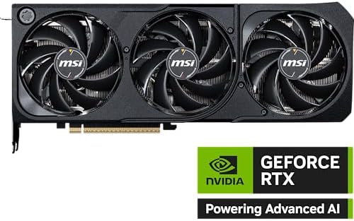 msi Gaming RTX 5070 12G Shadow 3X OC Graphics Card  12GB GDDR7  192 bit  Extreme Performance  2557 MHz  DisplayPort x3 2 1a  HDMI 2 1b  NVIDIA Blackwell Architecture
