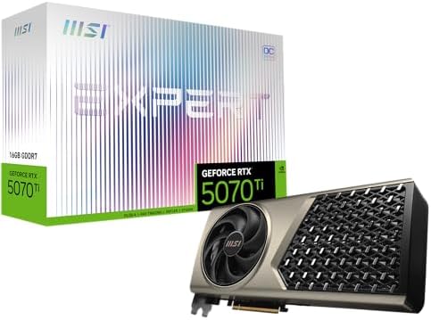 msi Gaming RTX 5070 Ti 16G Expert OC Graphics Card  16GB GDDR7  256 bit  Extreme Performance  2588  DisplayPort x 3 2 1a  HDMI 2 1b  NVIDIA Blackwell Architecture 
