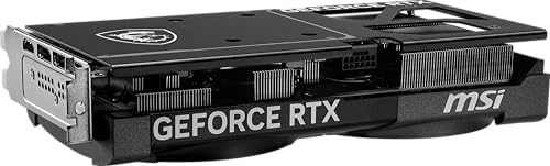 msi Gaming RTX 5070 12G Ventus 2X OC Black Graphics Card  12GB GDDR7  192 bit  Extreme Performance  2542 MHz  DisplayPort x3 2 1a  HDMI 2 1b  NVIDIA Blackwell Architecture 