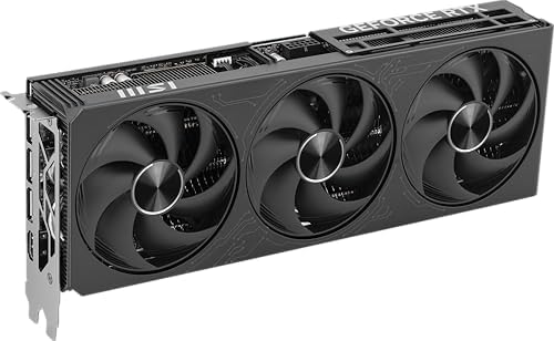 msi Gaming RTX 5080 16G Inspire 3X OC Black Graphics Card  16GB GDDR7  256 bit  Extreme Clock 2655 MHz  DisplayPort x 3 2 1a  HDMI 2 1b  NVIDIA Blackwell Architecture 