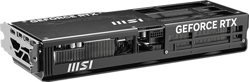 msi Gaming RTX 5080 16G Inspire 3X OC Black Graphics Card  16GB GDDR7  256 bit  Extreme Clock 2655 MHz  DisplayPort x 3 2 1a  HDMI 2 1b  NVIDIA Blackwell Architecture 