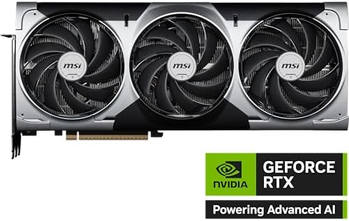 msi Gaming RTX 5090 32G Ventus 3X OC Graphics Card  32GB GDDR7  512 bit  Extreme Performance  2452 MHz  DisplayPort x3 2 1a  HDMI 2 1b  NVIDIA Blackwell Architecture 