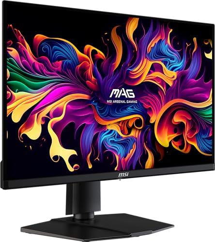 msi MAG 271QPX QD OLED E2 27 inch 2K Gaming Monitor  2560 x 1440  QHD   0 03ms Response Time  240Hz  True Black HDR 400  HDMI  DP Port  Tilt and Height Adjustable