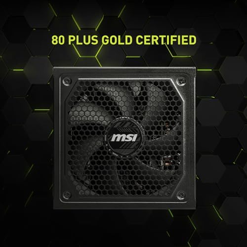 msi MAG A1000GL PCIE5  Fully Modular Compact Gaming 1000W Power Supply  80  Gold  ATX 3 1 & PCIe 5 1 Ready  Native Dual Color 12V 2x6 Cable  10 Year Warranty