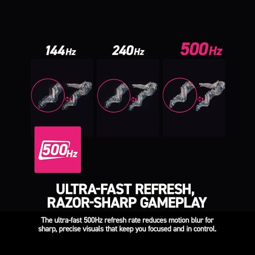 msi MPG 271QR QD OLED X50 27 inch 2560 x 1440  QHD  Gaming Monitor  500Hz  AMD Adaptive Sync  HDR Ready  HDMI  VGA Port  VESA Mountable  Tilt  4 Side Slim Bezel  0 03ms  Black