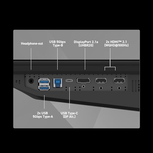 msi MPG 271QR QD OLED X50 27 inch 2560 x 1440  QHD  Gaming Monitor  500Hz  AMD Adaptive Sync  HDR Ready  HDMI  VGA Port  VESA Mountable  Tilt  4 Side Slim Bezel  0 03ms  Black