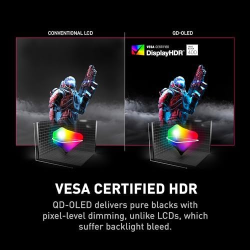 msi MPG 341CQPX QD OLED 34 inch Curved OLED Gaming Monitor  3440 x 1440  UWQHD   0 03ms Response time  240Hz  True Black HDR 400  HDMI  DP Port  USB Type C  Tilt  Height Adjustable