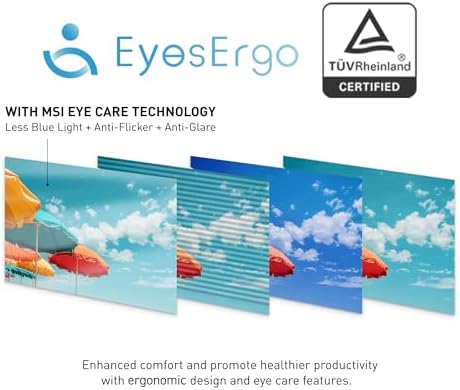 msi PRO MP275 E2 27 inch IPS 1920 x 1080  FHD  Gaming Office Monitor  120Hz  Free Synch  HDMI  DisplayPort  VGA Port  VESA Mountable  Tilt  Speaker  4 Side Slim Bezel 1ms  Black