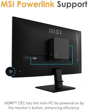 msi PRO MP275 E2 27 inch IPS 1920 x 1080  FHD  Gaming Office Monitor  120Hz  Free Synch  HDMI  DisplayPort  VGA Port  VESA Mountable  Tilt  Speaker  4 Side Slim Bezel 1ms  Black