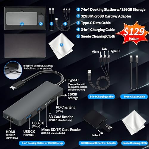 msi Thin 15 15 6 FHD 144Hz Gaming Laptop  Intel i5 13420H  16GB RAM  512GB PCIe SSD  NVIDIA GeForce RTX 4060  Backlit Keyboard  Webcam  Win 11 Pro  Gray  256GB Docking Station Set