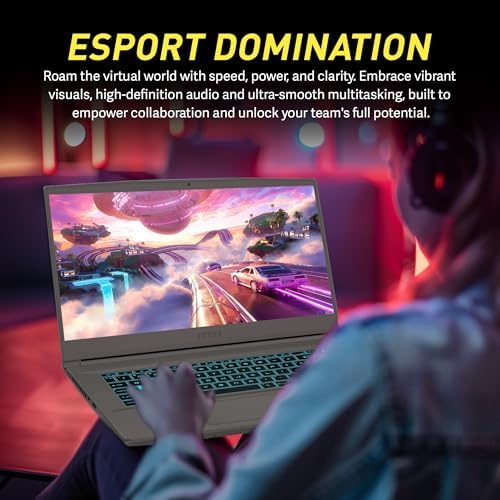 msi Thin 15 15 6 FHD 144Hz Gaming Laptop  Intel i5 13420H  16GB RAM  512GB PCIe SSD  NVIDIA GeForce RTX 4060  Backlit Keyboard  Webcam  Win 11 Pro  Gray  256GB Docking Station Set