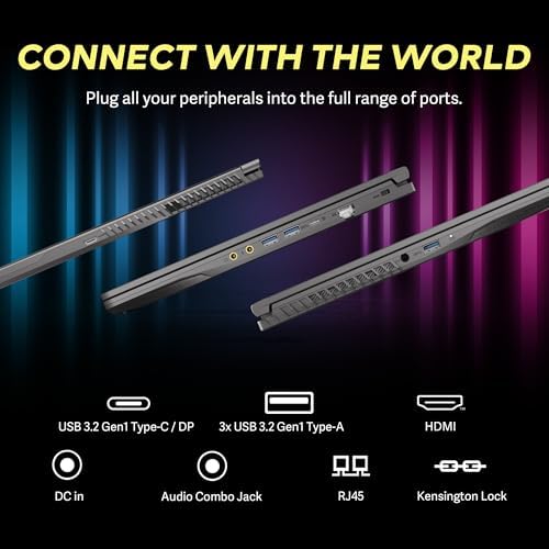 msi Thin 15 15 6 FHD 144Hz Gaming Laptop  Intel i5 13420H  NVIDIA GeForce RTX 4050  16GB DDR4 RAM  512GB PCIe SSD  Backlit Keyboard  Wi Fi 6E  HD Camera  Windows 11  Gray  256GB Docking Station Set