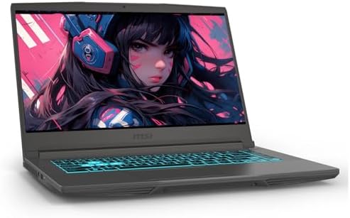 msi Thin 15 Gaming Laptop  15 6 FHD IPS 144Hz  Intel 8 core i5 13420H  NVIDIA GeForce RTX 4050  16GB RAM  1TB SSD  Backlit Keyboard  WiFi 6E  Bluetooth  Gray  Windows 11  EAT Laptop Foldable Stand