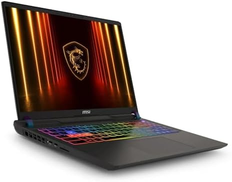msi Vector 16 HX AI 16 2560x1600 240Hz Display Gaming Laptop  AMD Ryzen 9 8940HX  16 Cores  2 4 5 3 GHz   NVIDIA RTX 5070 Ti 12GB GDDR7  32GB RAM  1TB NVMe SSD  Windows 11 Pro
