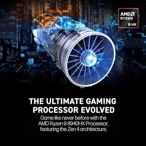 msi Vector 16 HX AI 16  240Hz QHD  Gaming Laptop  AMD Ryzen 9 8940HX  NVIDIA Geforce RTX 5070Ti  32GB RAM  1TB SSD  Thunderbolt 4  Wi Fi 7  Win 11  Cosmo Gray  w/Mytrix Accessory & Lifetime Office