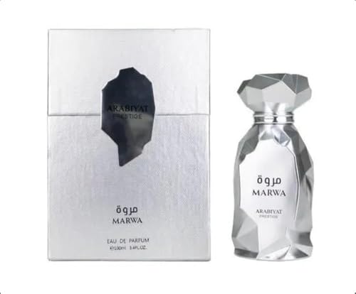 my perfumes Arabiyat Prestige Marwa Eau de Parfum  100ml  Silver For Men Made in UAE