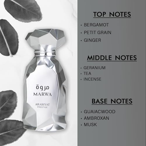 my perfumes Arabiyat Prestige Marwa Eau de Parfum  100ml  Silver For Men Made in UAE