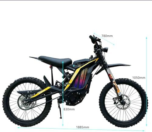 natkie Electric Motorcycle Bike for Adults  Electric Dirt Bike 8000W Peak  Mid Mounted Motor 72V/30AH Removable Battery  Top Speed 50MPH/75Miles Off Road Electric Mountain Bike  Dual LED Headlight