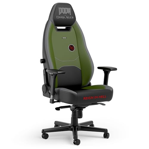 noblechairs Legend Gaming Chair   Doom  The Dark Ages Edition   Premium PU Leather  Adjustable Ergonomics  Lumbar Support  4D Armrests   Officially Licensed Bethesda Collectible