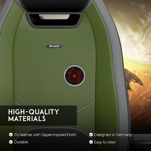 noblechairs Legend Gaming Chair   Doom  The Dark Ages Edition   Premium PU Leather  Adjustable Ergonomics  Lumbar Support  4D Armrests   Officially Licensed Bethesda Collectible