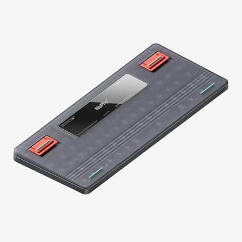 nuphy Air75 V2 Portable 75  Mechanical Keyboard Wireless Keyboard Supports Bluetooth/2 4G/USB C RGB Gaming Keyboards Compatible with Windows/Mac OS/Linux Systems Grey Gateron Red Switch