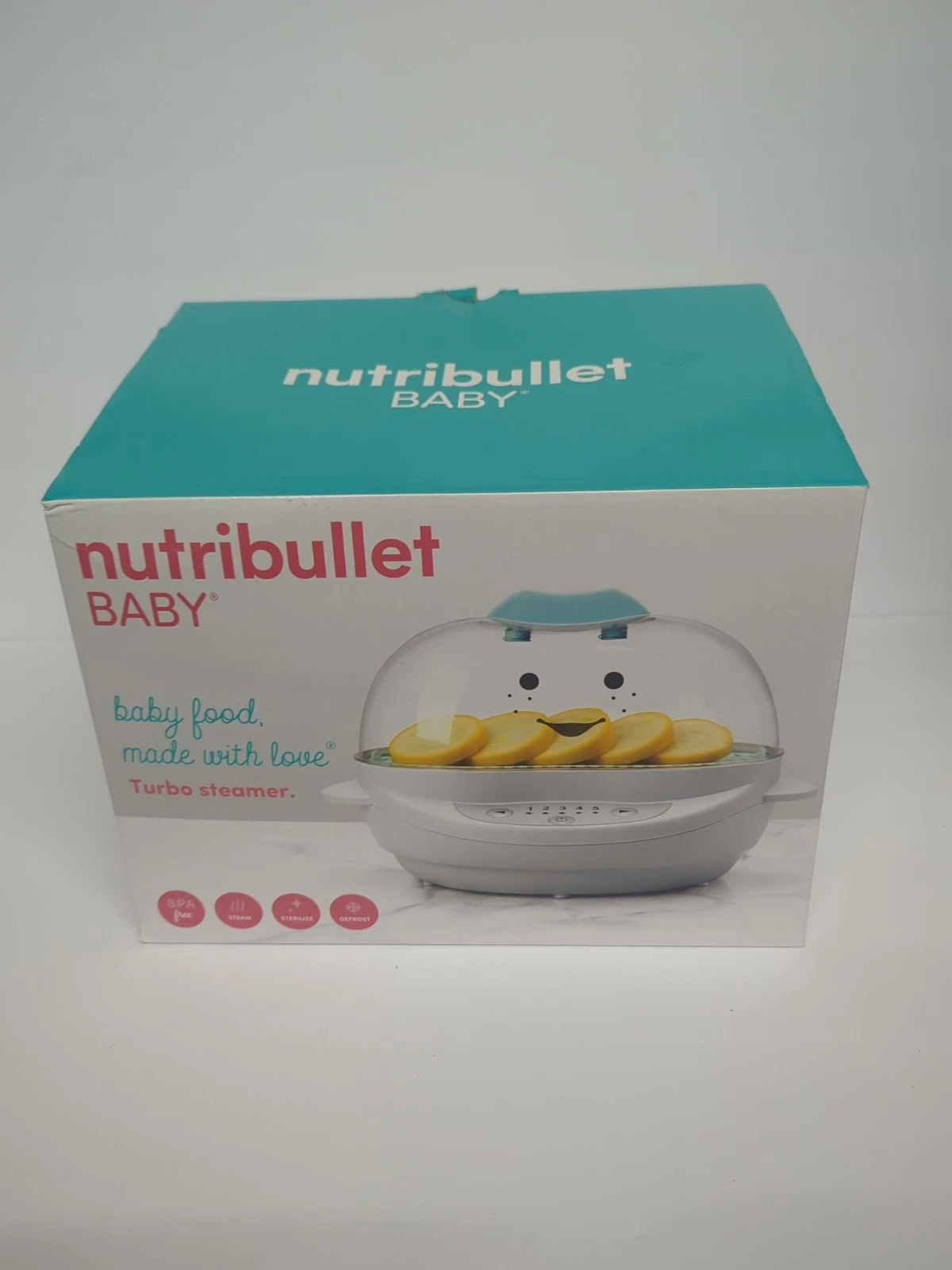 nutribullet Baby Turbo Steamer  NEW  Steam/Sterilize/Defrost