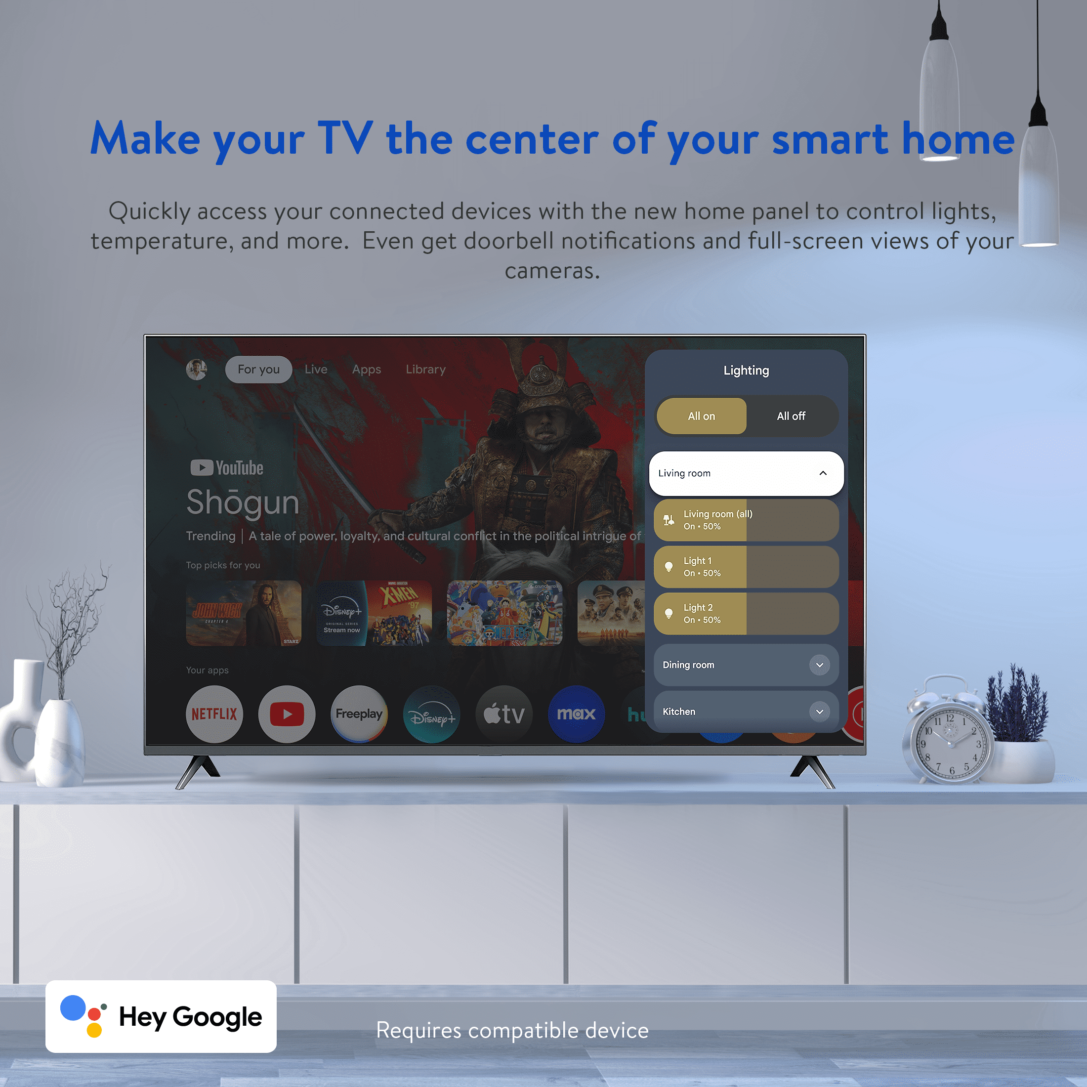 onn 4K Plus Streaming Device  Google TV   Ultra fast Streaming  Stunning 4K UHD  16GB Storage  2GB RAM  Dolby Vision & Atmos  Remote with Voice Control