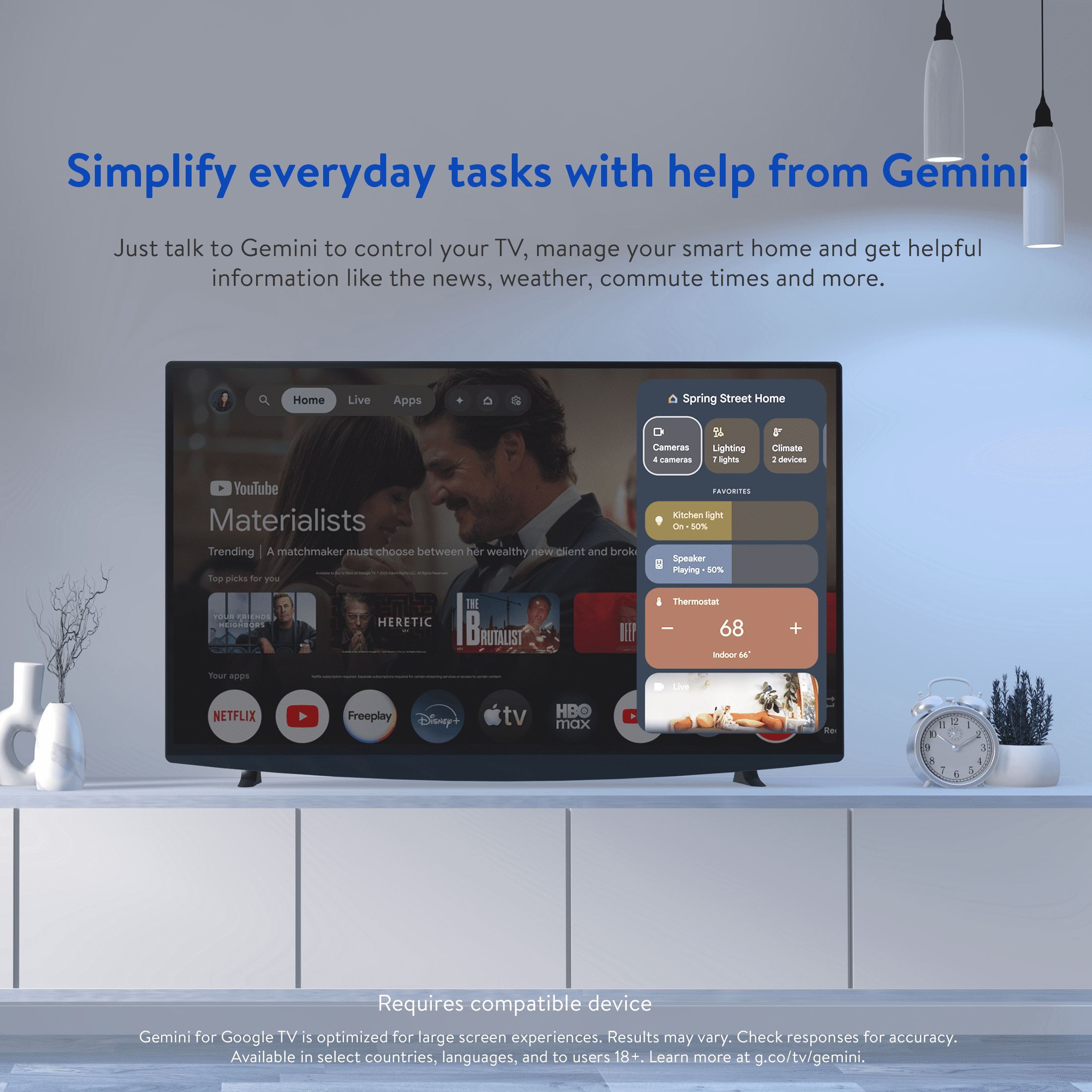 onn 4K Streaming Device  Google TV with Gemini  NEW 2026 Model    Fast Streaming  Ultra HD  8GB Storage  2GB RAM  Remote With Voice Control   U S  Compatible only