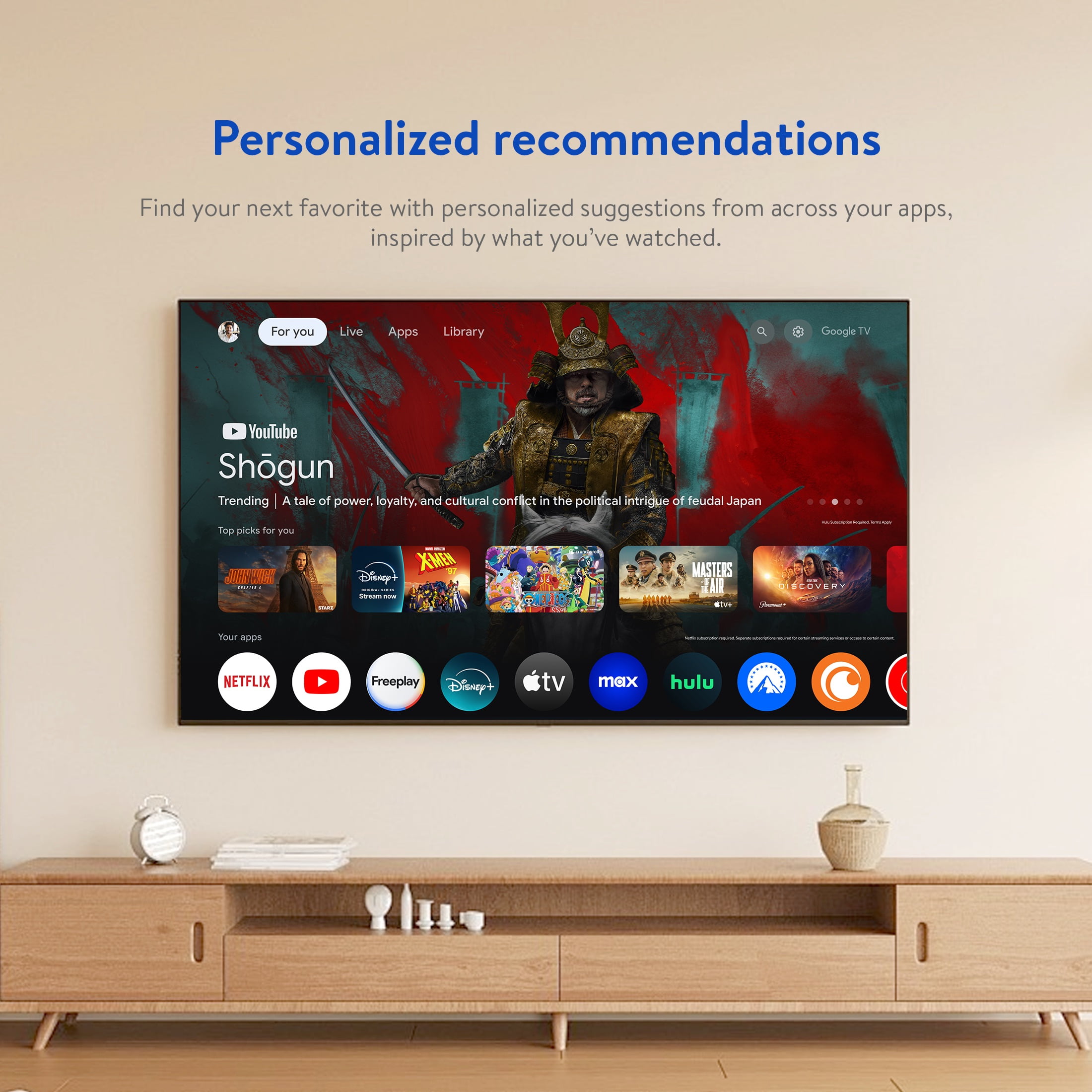 onn 4K Streaming Device  Google TV   Fast Streaming  Ultra HD  8GB Storage  2GB RAM  Remote with Voice Control