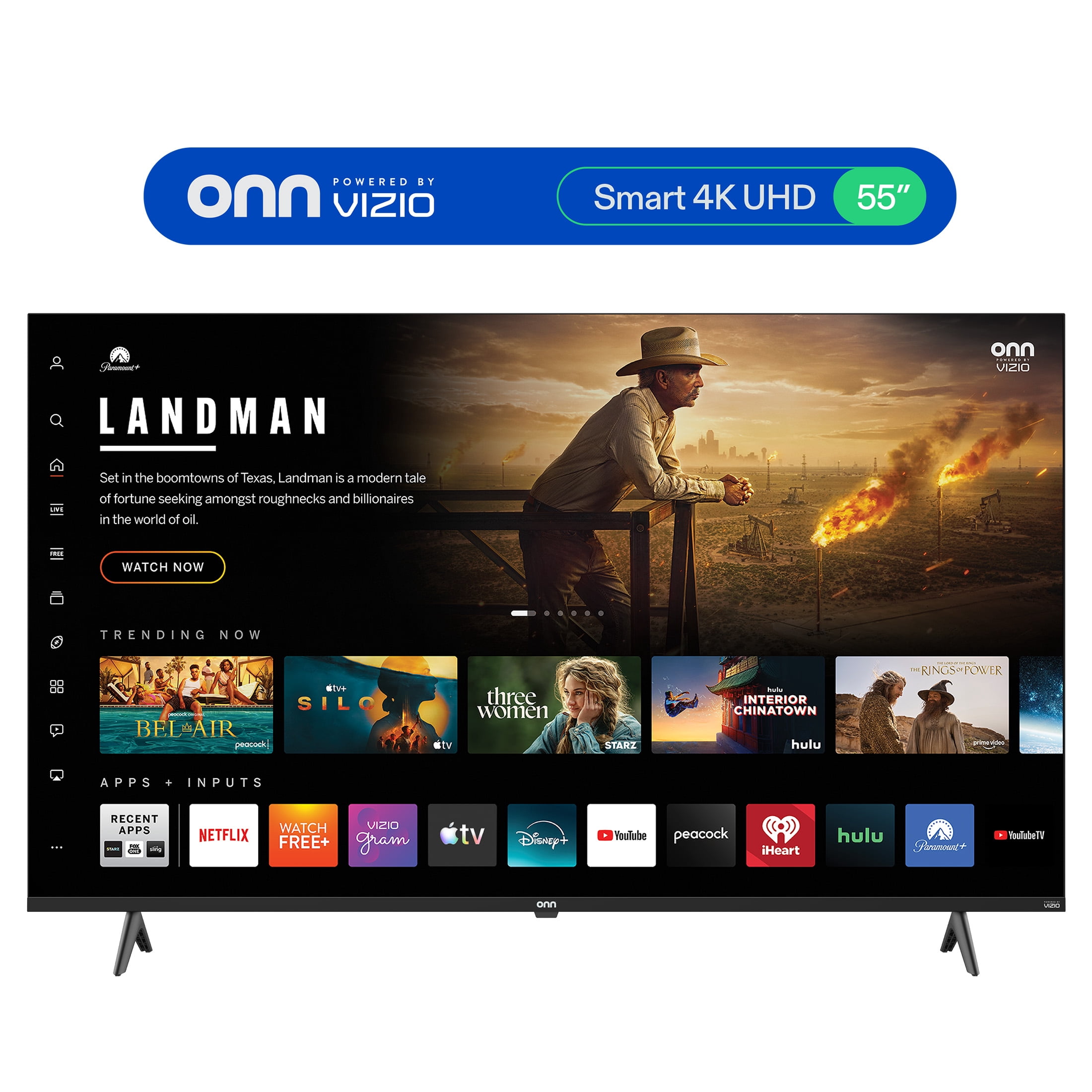 onn 55" Class 4K UHD Powered by VIZIO Smart Television  55S4V1