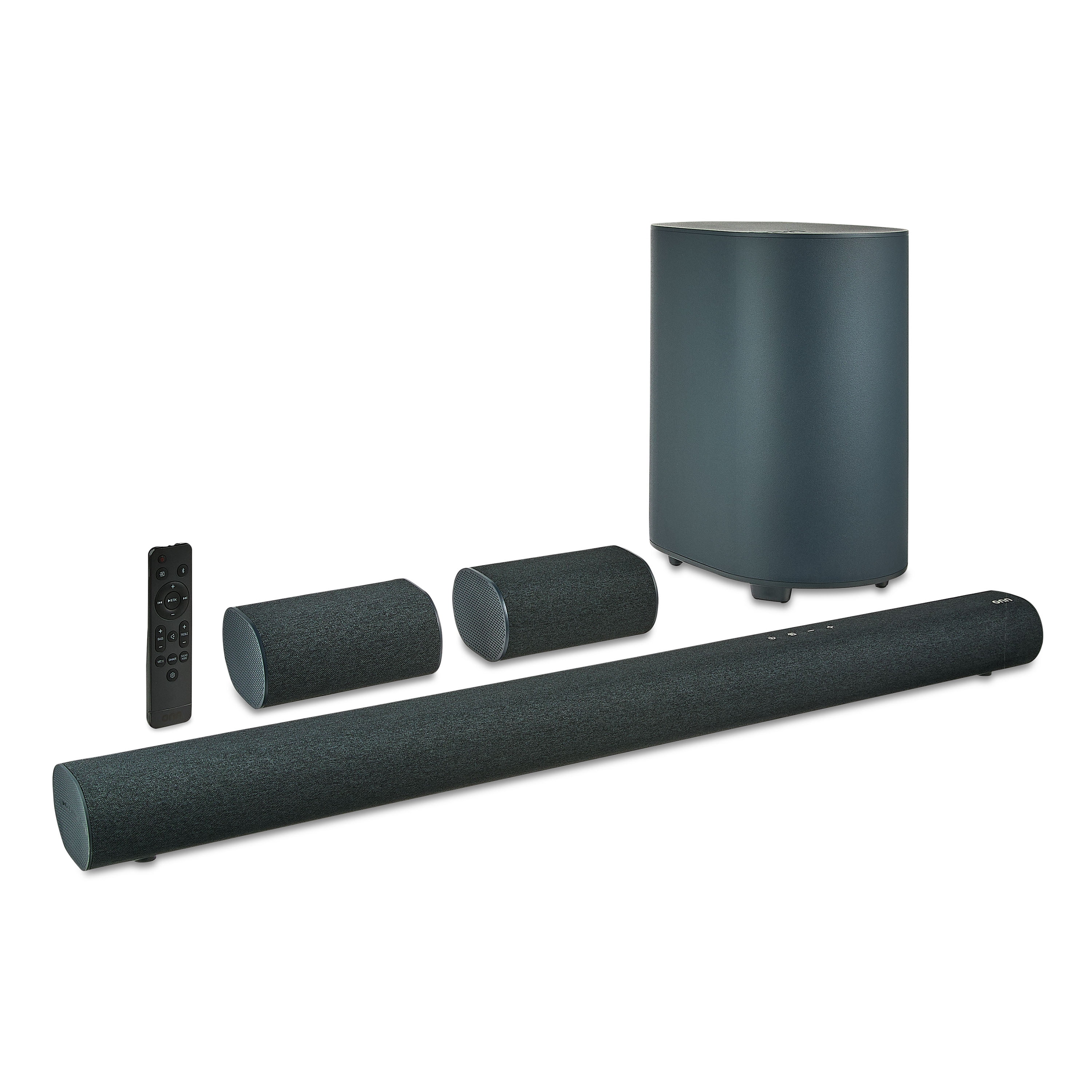 onn Bluetooth Sistema de Barra de Sonido Envolvente de 5.1.2 Canales con Atmos Dolby, 42", Negro