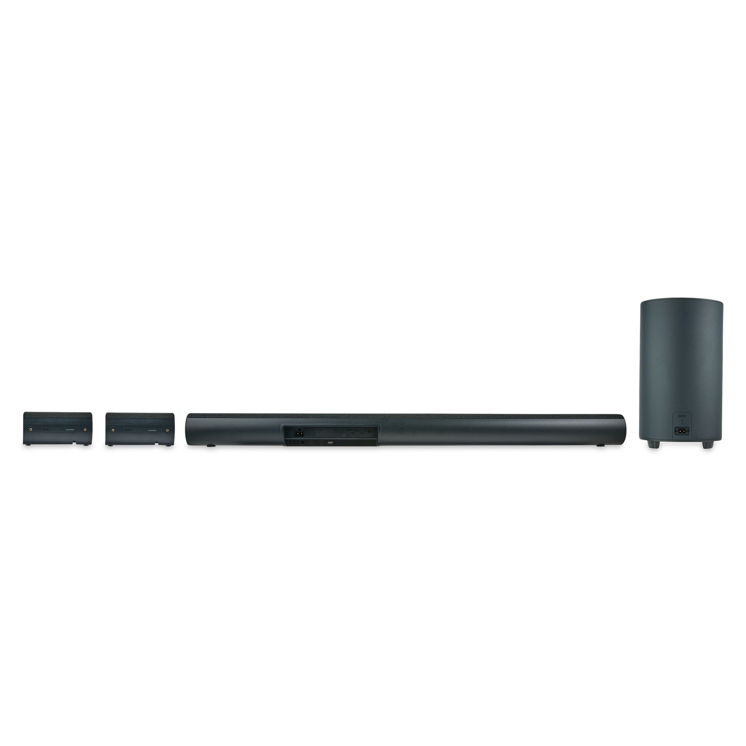 onn Bluetooth Sistema de Barra de Sonido Envolvente de 5.1.2 Canales con Atmos Dolby, 42", Negro